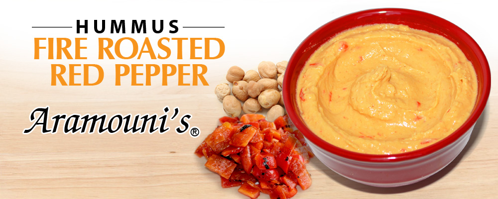 Fire Roasted Red Pepper Hummus - Aramouni's