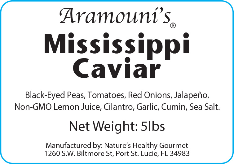 Aramouni's Mississippi Caviar - Label